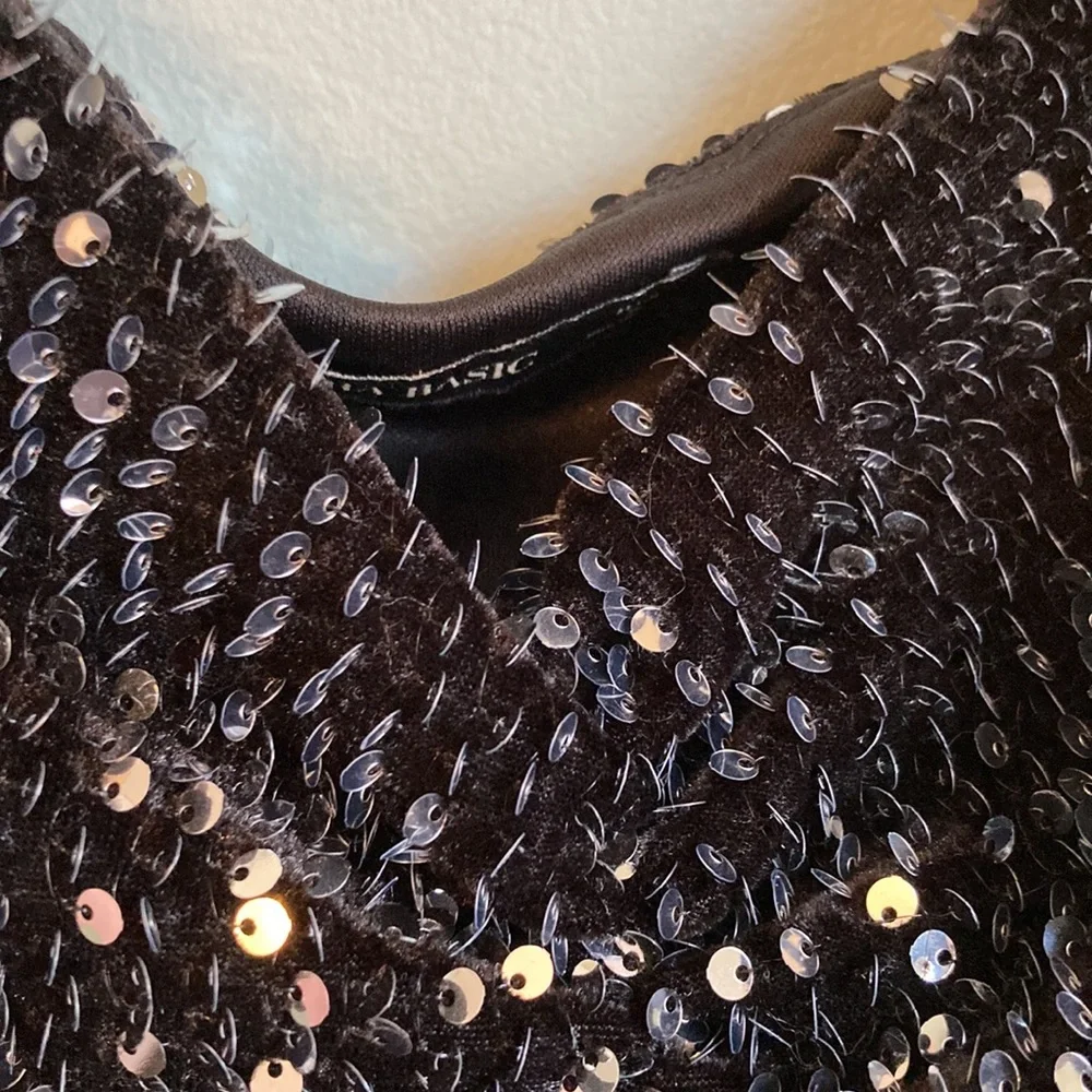 Zara sparkly black dress - Picture 4 of 8